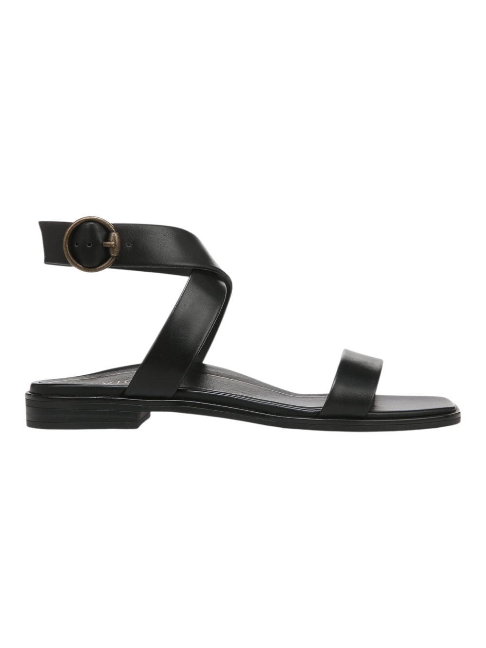 Vionic Strappy Sandals Black Comfort Ankle Strap Supportive Flat Size W8 NEW - Picture 6 of 6
